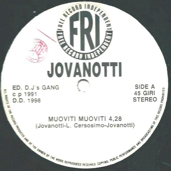 Jovanotti - Muoviti Muoviti | Free Records Independent (D.D. 1998) - main Jovanotti - Muoviti Muoviti | Free Records Independent (D.D. 1998) - main