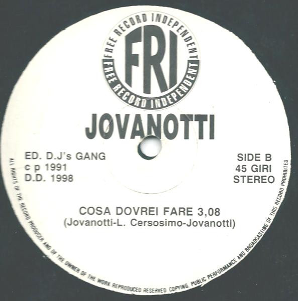Jovanotti - Muoviti Muoviti | Free Records Independent (D.D. 1998) - 2 Jovanotti - Muoviti Muoviti | Free Records Independent (D.D. 1998) - 2