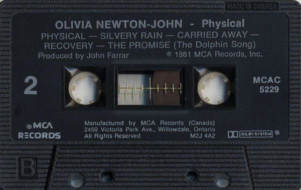 Olivia - Physical | MCA Records (MCAC-5229) - 4 Olivia - Physical | MCA Records (MCAC-5229) - 4