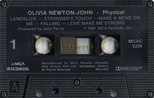 Olivia - Physical | MCA Records (MCAC-5229) - 3 Olivia - Physical | MCA Records (MCAC-5229) - 3