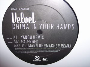 Velvet - China In Your Hands | Kontor Records (Kontor240) - 3 Velvet - China In Your Hands | Kontor Records (Kontor240) - 3