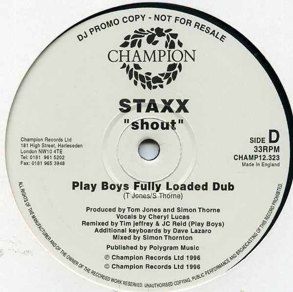 Staxx - Shout | Champion (CHAMP12.323) - 4 Staxx - Shout | Champion (CHAMP12.323) - 4