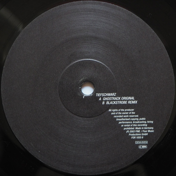 Tiefschwarz - Ghostrack | Four Music (FOR 1055 6) - 3