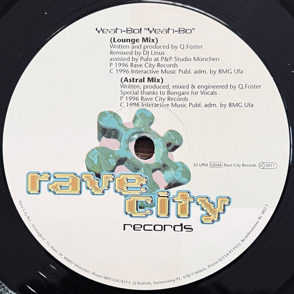 Yeah Bo! - Yeah Bo | Rave City Records (RC 002-1) - 2 Yeah Bo! - Yeah Bo | Rave City Records (RC 002-1) - 2