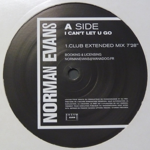 Norman Evans - I Can't Let You Go | Starsky Recordz (UTVY001)