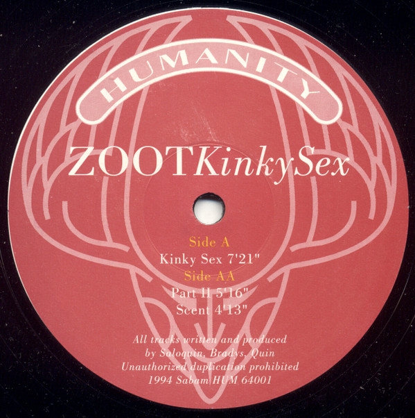 Zoot - Kinky Sex / Part II / Scent | Humanity Music (HUM 64001) - main Zoot - Kinky Sex / Part II / Scent | Humanity Music (HUM 64001) - main