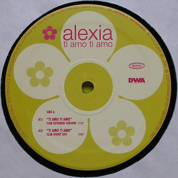 Alexia - Ti Amo Ti Amo | Epic (EPC 669426 6) - 3
