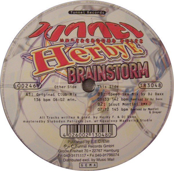 Herby F. - Brainstorm | Tunnel Records (TR3048) - 3