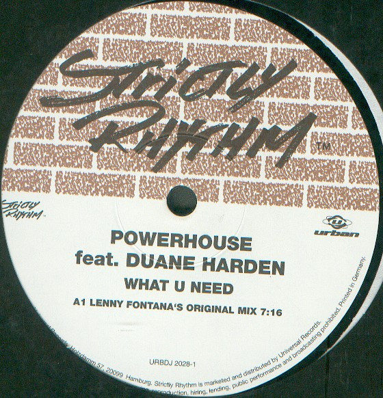 Powerhouse feat. Duane Harden - What U Need | Urban (URBDJ 2028-1)