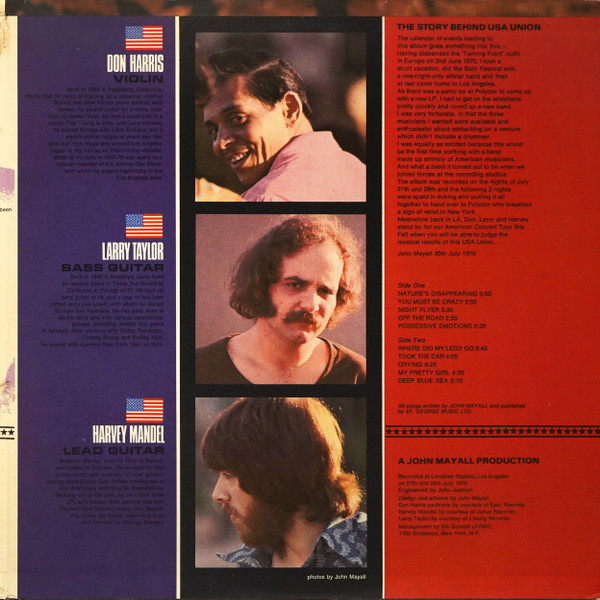 John Mayall - USA Union | Polydor (24-4022) - 3 John Mayall - USA Union | Polydor (24-4022) - 3