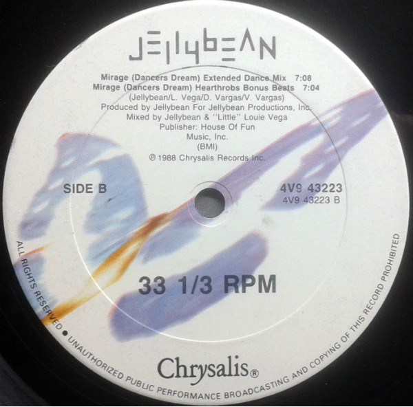 John "Jellybean" Benitez Featuring Adele Bertei - Just A Mirage | Chrysalis (4V9 43223) - 4 John "Jellybean" Benitez Featuring Adele Bertei - Just A Mirage | Chrysalis (4V9 43223) - 4