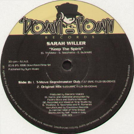 Sarah Willer - Keep The Spirit | Downtown (DTR 1123) - main