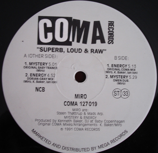 Miro - Energy / Mystery | Coma Records (COMA 127019) - 3 Miro - Energy / Mystery | Coma Records (COMA 127019) - 3