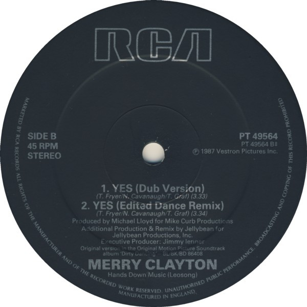 Merry Clayton - Yes (Jellybean Remix) | RCA (PT 49564) - 4