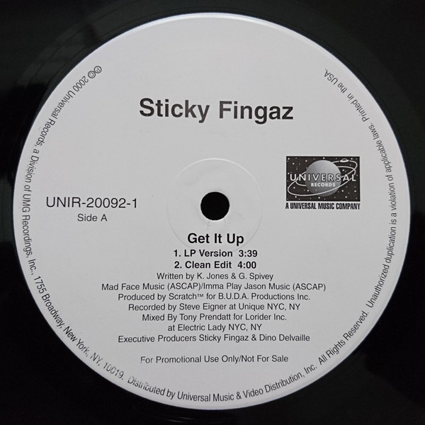 Sticky Fingaz - Get It Up | Universal Records (UNIR-20092-1) - 2