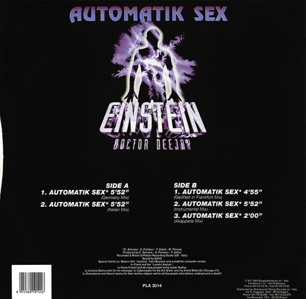 Einstein Doctor DJ - Automatik Sex | Plastika (PLA 3014) - 2