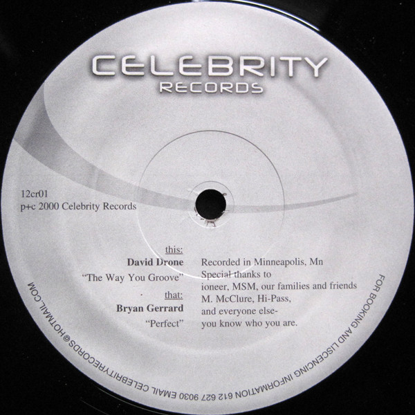 David Drone / Bryan Gerrard - The Way You Groove / Perfect | Celebrity Records (12cr01) - main David Drone / Bryan Gerrard - The Way You Groove / Perfect | Celebrity Records (12cr01) - main