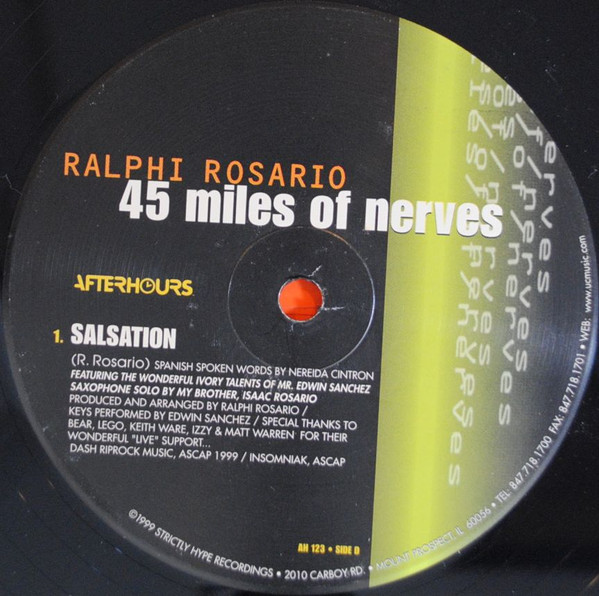 Ralphi Rosario - 45 Miles Of Nerves | Afterhours (AH-123) - 6