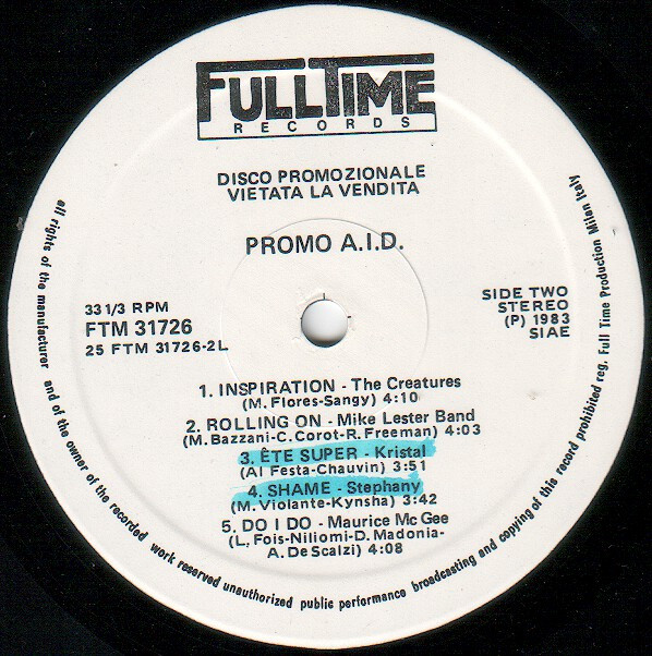 Various - Promo A.I.D. | Full Time Records (FTM 31726) - 2