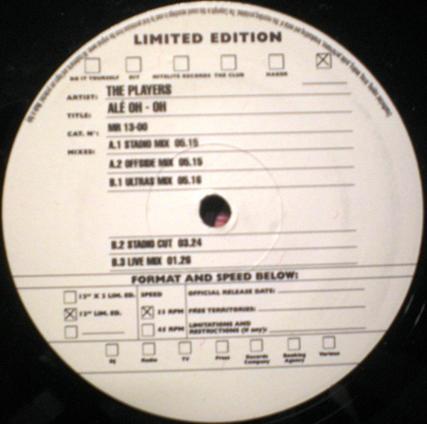 The Players - Alè Oh-Oh | Major Records (MR 13.00)