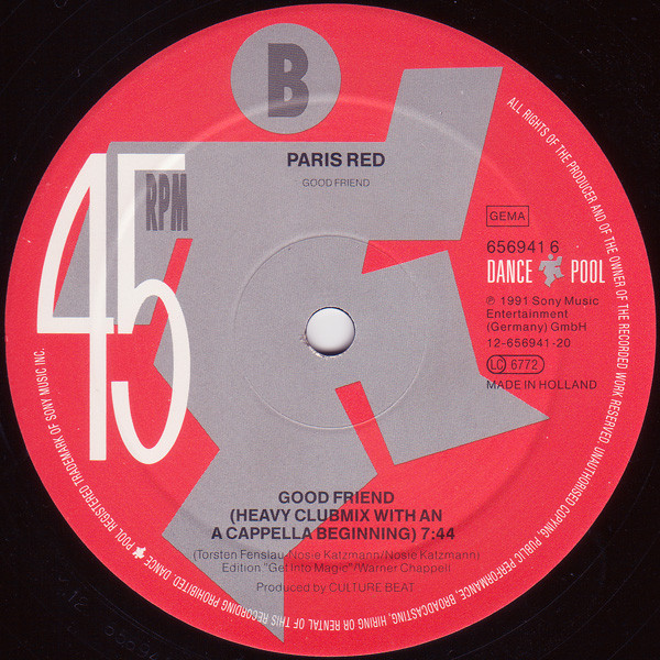 Paris Red - Good Friend | Dance Pool (DAN 656941 6) - 4 Paris Red - Good Friend | Dance Pool (DAN 656941 6) - 4