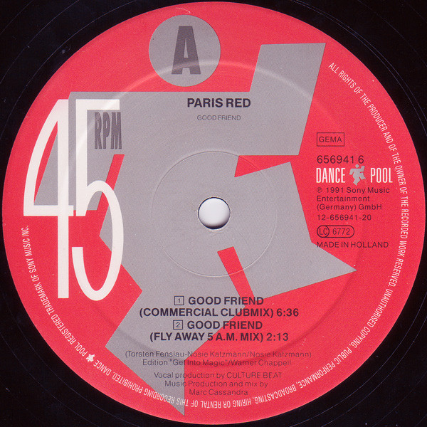 Paris Red - Good Friend | Dance Pool (DAN 656941 6) - 3 Paris Red - Good Friend | Dance Pool (DAN 656941 6) - 3