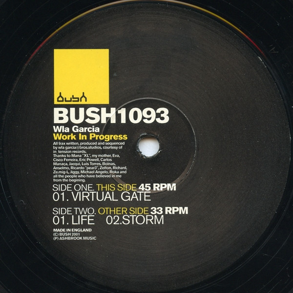 Wla Garcia - Work In Progress | Bush (BUSH1093) - 3