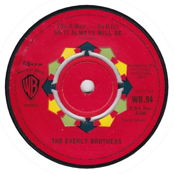 The Everly Brothers - (So It Was...So It Is) So It Always Will Be | Warner Bros. Records (WB.94) - main The Everly Brothers - (So It Was...So It Is) So It Always Will Be | Warner Bros. Records (WB.94) - main