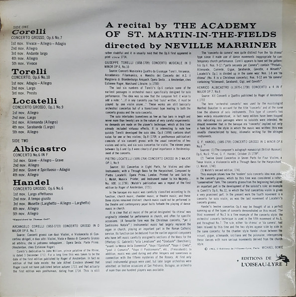 A Recital By The Academy Of St. Martin-In-The-Fields