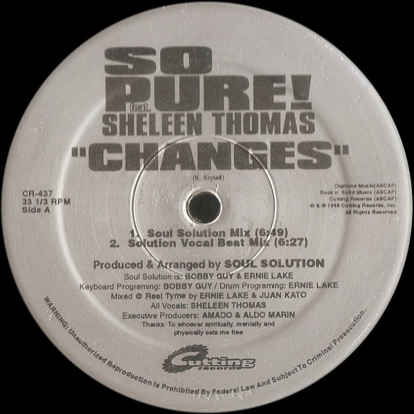 So Pure! Feat. Sheleen Thomas - Changes | Cutting Records (CR-437) - main