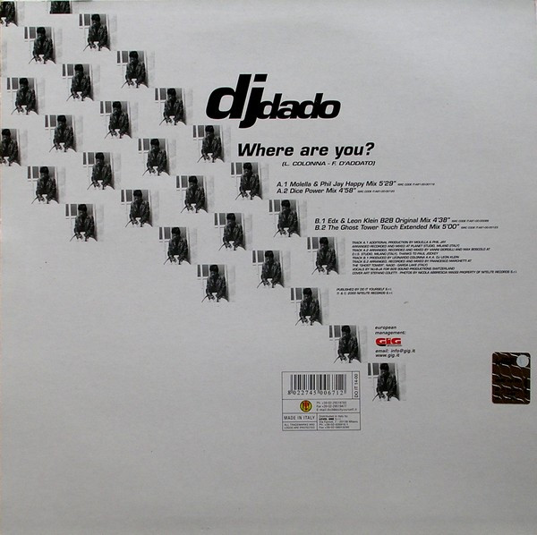 DJ Dado - Where Are You? | Do It Yourself Entertainment (DO IT 14-00) - 2 DJ Dado - Where Are You? | Do It Yourself Entertainment (DO IT 14-00) - 2