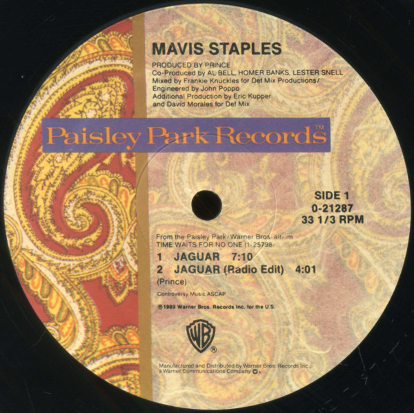 Mavis Staples - Jaguar | Paisley Park (0-21287) - 2 Mavis Staples - Jaguar | Paisley Park (0-21287) - 2
