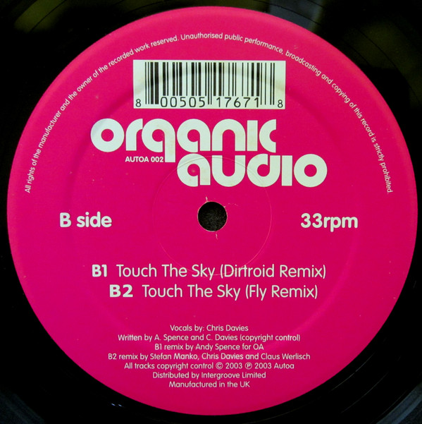 Organic Audio - Touch The Sky | Autoa Records (AUTOA 002) - 2 Organic Audio - Touch The Sky | Autoa Records (AUTOA 002) - 2