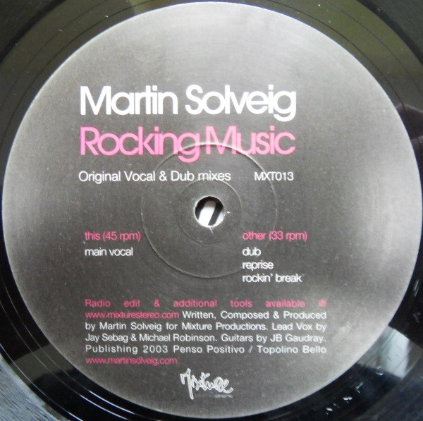 Martin Solveig - Rocking Music | Mixture Stereophonic (MXT013) - 3