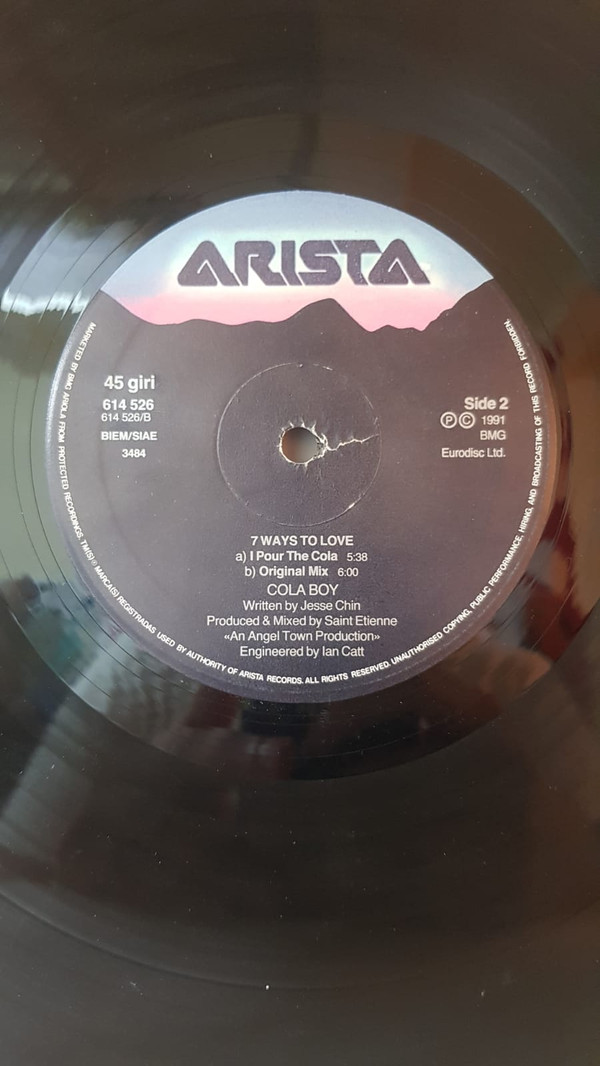 Cola Boy - 7 Ways To Love | Arista (614 526) - 2