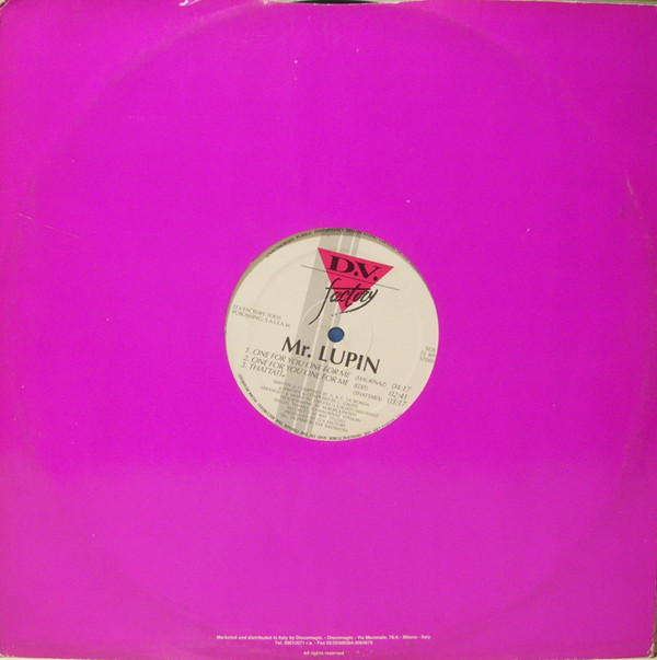 Mr. Lupin - One For You One For Me | D.V. Factory (DV 1005) - 4
