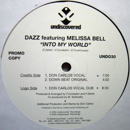 Dazz - Into My World | Undiscovered (UND 030) - main