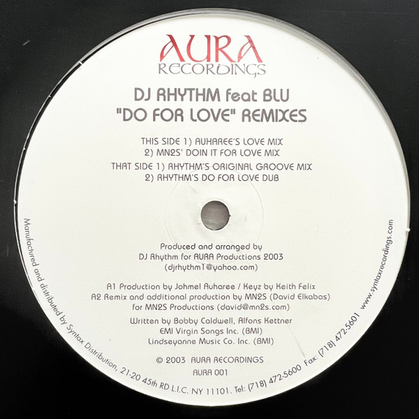DJ Rhythm - Do For Love (Remixes) | Aura Recordings (AURA 001)
