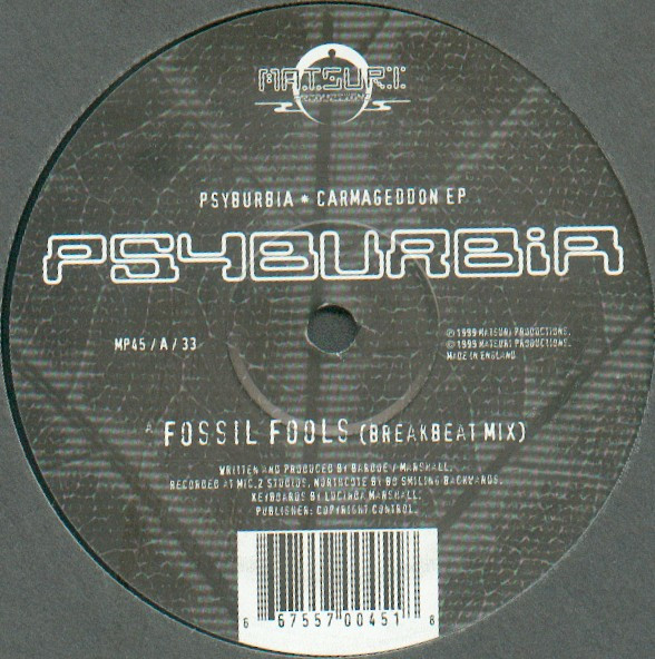 Psyburbia - Carmageddon EP | Matsuri Productions (MP45) - main
