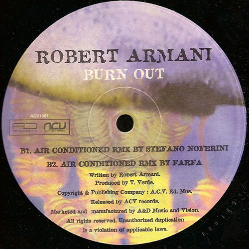 Robert Armani - Burn Out | ACV (ACV 1061) - 2
