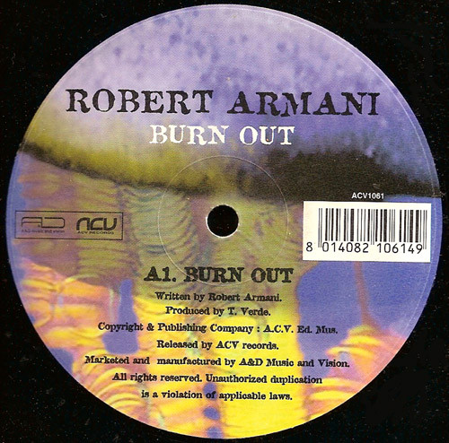 Robert Armani - Burn Out | ACV (ACV 1061) - main