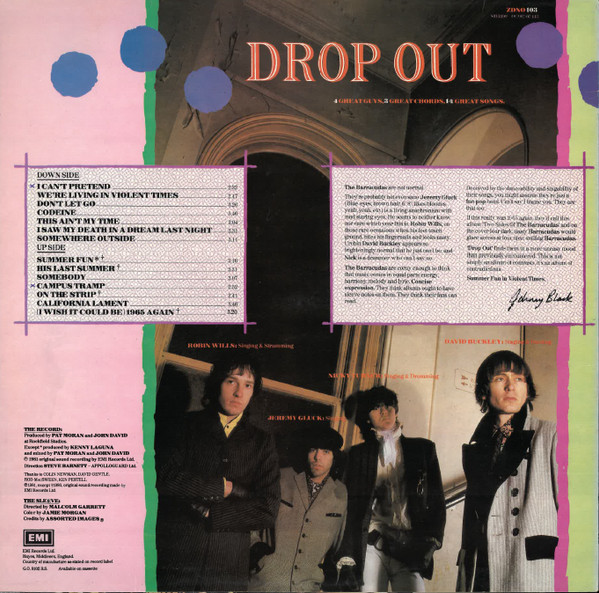 Barracudas - Drop Out With The Barracudas | Zonophone (ZONO 103) - 2