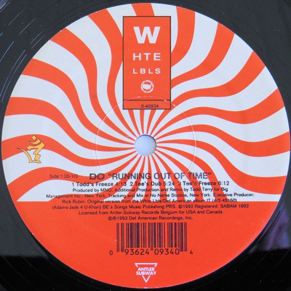 DO - Running Out Of Time | Def American Recordings (0-40934) - main DO - Running Out Of Time | Def American Recordings (0-40934) - main