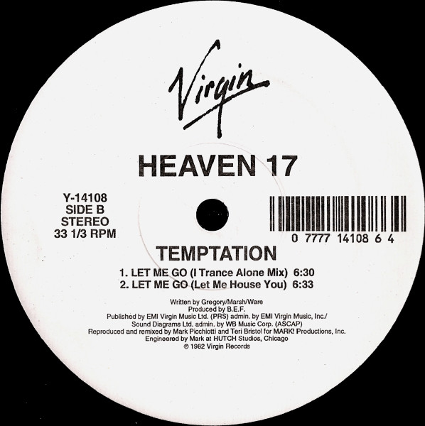 Heaven 17 - Temptation | Virgin (Y-14108) - 3