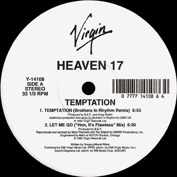 Heaven 17 - Temptation | Virgin (Y-14108) - 2