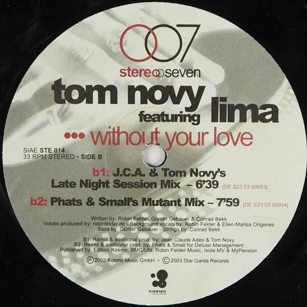 Tom Novy - Without Your Love | Stereoseven (ste014) - 2 Tom Novy - Without Your Love | Stereoseven (ste014) - 2