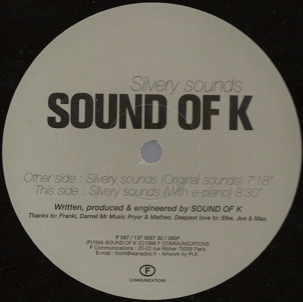 Sound Of K - Silvery Sounds | F Communications (F 087) - 3 Sound Of K - Silvery Sounds | F Communications (F 087) - 3