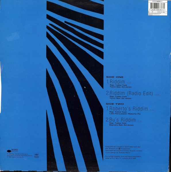 Us3 Featuring Tukka Yoot - Riddim | Blue Note (12CL 686) - 2 Us3 Featuring Tukka Yoot - Riddim | Blue Note (12CL 686) - 2
