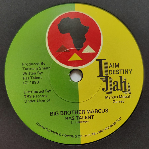 Ras Talent - Big Brother Marcus | I Aim I Destiny I Jah (TRS-RT-2) - main Ras Talent - Big Brother Marcus | I Aim I Destiny I Jah (TRS-RT-2) - main