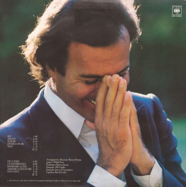 Julio Iglesias - Amanti | CBS (CBS 84805) - 2